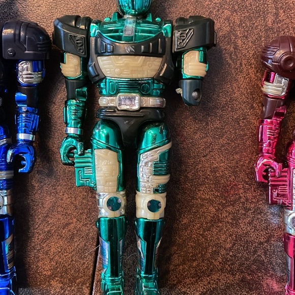 1996 Bandai Metallic Power Rangers Action Figures Lot of 4 - Picture 4 of 7